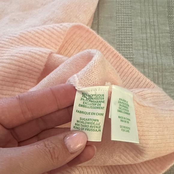 Lilly Pulitzer Blush Sweater with Metallic Embellishments - Picture 6 of 7